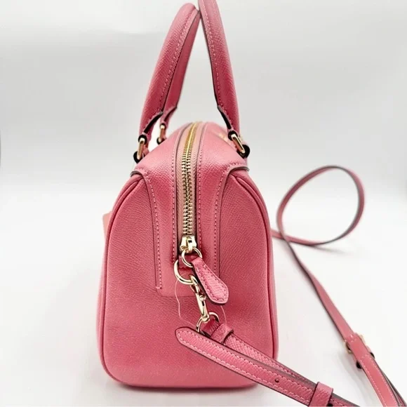 Coach Mini Bennett Satchel/Crossbody Bag in Salmon Pink NWT - Picture 2 of 9